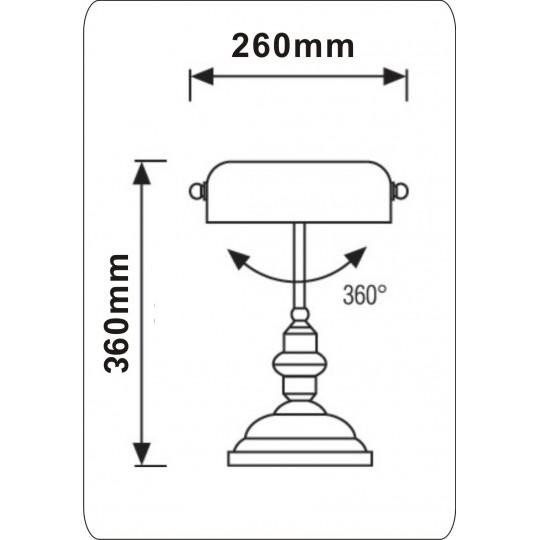 Stona lampa BANKARKA M1055 - Slika 4