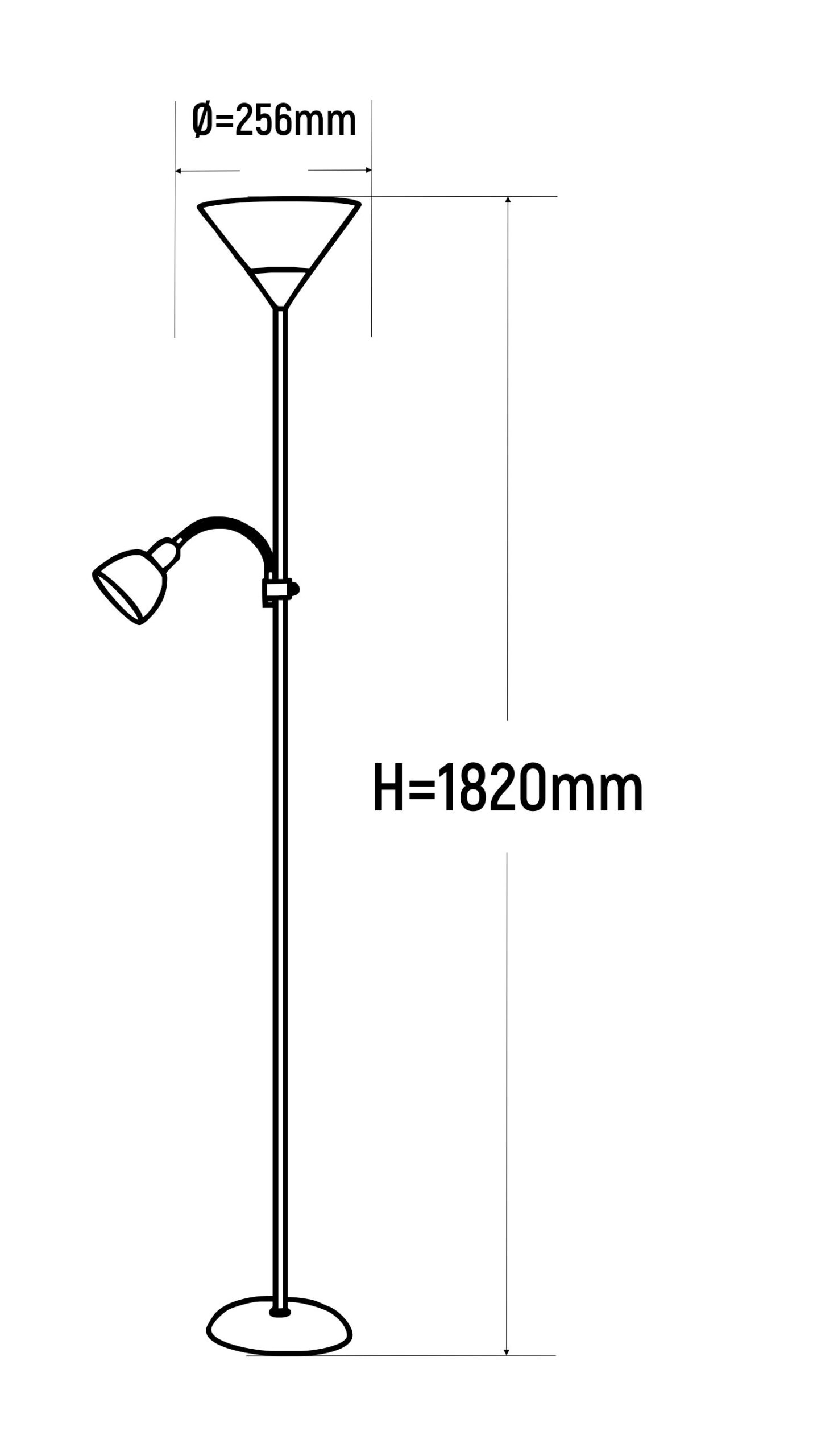 Podna lampa M66 bela - Slika 3